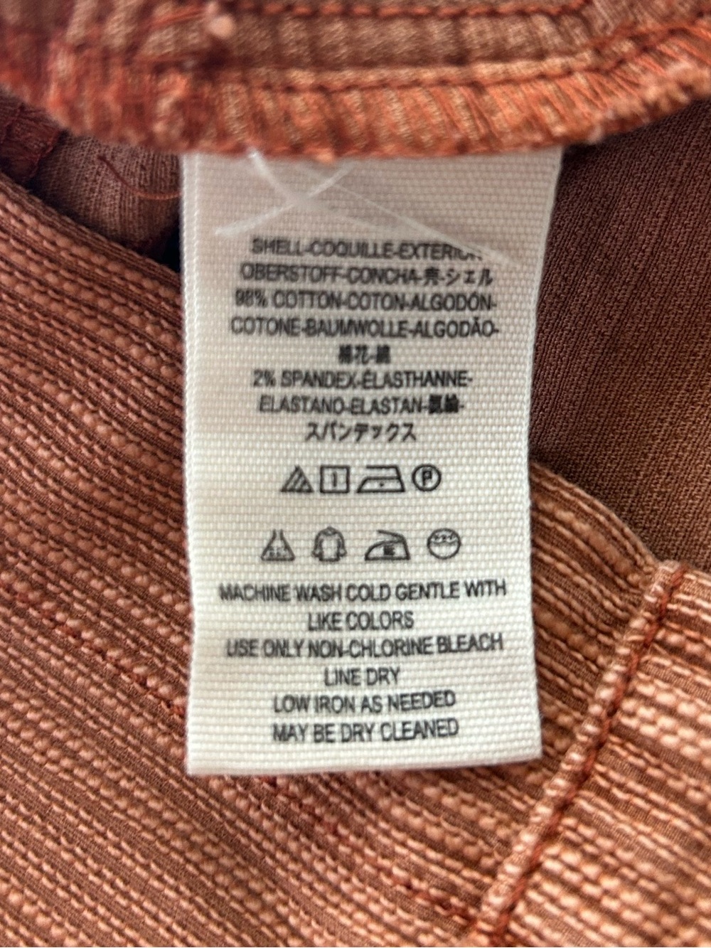 Free People Burnt Orange Button-Front Mini Skirt - Picture 5 of 6
